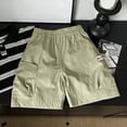 thumbnail image 4 of Ketyyh-chn99 Cargo Shorts Toddler Toddler Baby Boy Summer Shorts Active Jogger Pants Waist Pocket Solid Color Athletic Sweatpant Harem Bottoms Size for 3-4 Years,Green, 4 of 4
