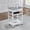 White+22 inch Marble Countertop, variant on Avobird Kitchen Island Cart, Mobile Kitchen Cart with 22inch Marble Countertop/Underneath Drawer/Slide-Out Wire Storage Basket, White