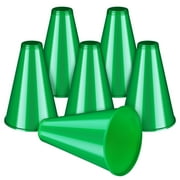 Luxshiny Events Megaphone Green Plastic 6Set