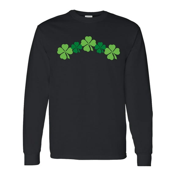 Inktastic Shamrock Four Leaf Clover St Patricks Long Sleeve T-Shirt