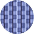 thumbnail image 1 of Ahgly Company Indoor Round Patterned Denim Blue Area Rugs, 8' Round, 1 of 6