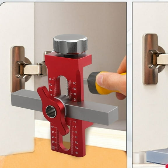 Cabinet Door Installation Positioner Jig Aluminium Alloy Adjustable Installation B