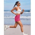 thumbnail image 6 of Pinspark Womens High Waisted Running Shorts, Lightweight Breathable Quick Dry Stretch Linerless Athletic Shorts with Pockets, 6 of 7