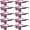 Pink, variant on Two Tone Sunglasses for Men Women UV400 Protection Smoke Lens Bulk Sun Glasses (10 Pack)
