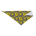 thumbnail image 3 of JUNZAN Sunflowers On Black And White Stripes Dog Bandanas,Dog Bandanas Scarf Triangle Bibs Kerchief Flannel Thicken Cotton Bandana for Small Medium Large Dogs and Cats, 3 of 6