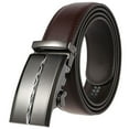 thumbnail image 2 of New Style Men’s Genuine Leather Ratchet Dress Belt with Automatic Buckle Brand Luxury Business Belt Strap for Men Male Best Gift, 2 of 6