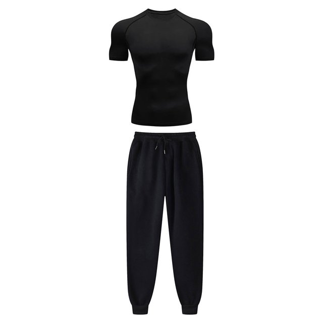 Anime Jujutsu Kaisen Compression Set Performance GYM Set Men‘s Athletic Workout Quick Dry Shirts+Sweatpants Unisex Sportwear