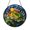 Stained Glass 5.9 Inch, variant on Frog Silhouette with Stars Stained Glass Window Hanging