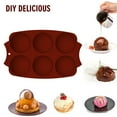 thumbnail image 2 of RYRDWP Large Semicircle Silicone Cake Mold Muffin Mould Pan, 2 of 9
