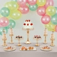 thumbnail image 7 of Dwellnix 10-Piece Cake Stand Set, Includes Rectangular Cake Tray, Round Trays, Stands, Candy Jars, Gold Crystal Beads for Elegant Display, 7 of 7
