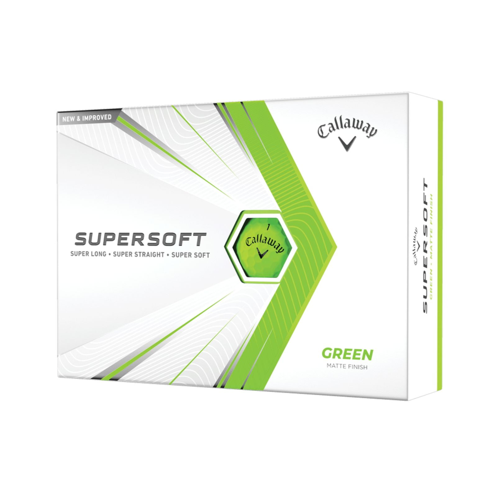 Callaway Supersoft Matte 2021 Green Golf Balls 12 Pack
