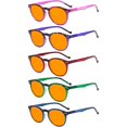 thumbnail image 1 of wonima44 Eyekepper 5 Pack Fashionable Blue Light Filter Glasses Women - Anti Digital Glare Oval Round Computer Reading Glasses Orange Tinted +1.00, 1 of 1