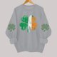 thumbnail image 5 of TaTaai Womens St Patricks Day Sweatshirt Long Sleeve Crewneck Casual Pullover Holiday Print Fleece Lined Top Gift, 5 of 6