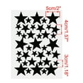 thumbnail image 2 of Unique Bargains Star Pattern Removable Peel and Stick Wall Decals Sticker Living Room Bedroom Black 39pcs, 2 of 7