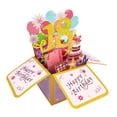 thumbnail image 5 of Rechale Shiny Happy Birthday Pop Up Card for Daughter Niece Son, Sweet Gift for Girl Boy, Awesome Birthday 3D Greeting Card for Him Her (10th-21st), 5 of 8