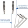 thumbnail image 5 of LABSERRON 2Pcs Folding Brackets for Shelves for Desk Board Simple Design Stainless Steel Support Racks, 5 of 8
