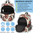 thumbnail image 5 of Herdesigns American Football Backpack with Lunch Box Sports Lightweight Large Travel Work Laptop Backpacks Set Casual Daypacks, 5 of 8