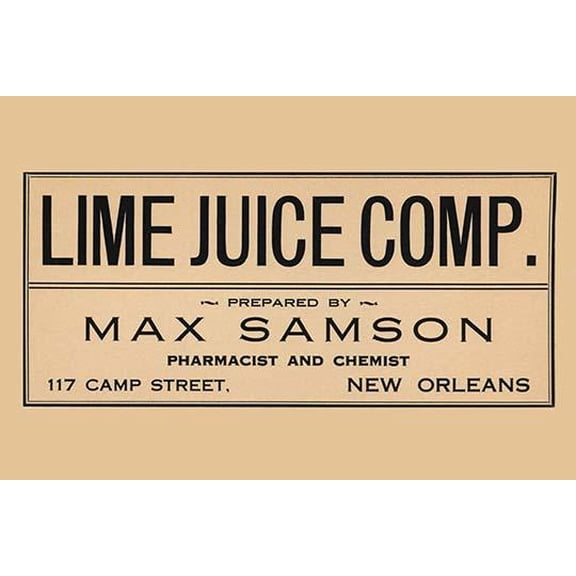 Lime Juice Comp.-Fine Art Canvas Print (20" x 30")