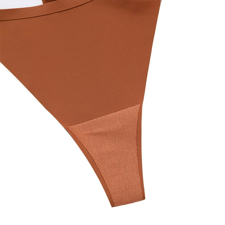 HUPOM Boyshort Underwear For Women Panties For Women Pants Activewear Tie  Seamless Waistband Orange XL 