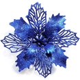 thumbnail image 1 of Flores artificiales con purpurina de Navidad, adornos de plástico para árbol de Navidad, guirnaldas, decoración de boda y vacaciones, 1 of 4