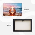 thumbnail image 3 of "I Can Only Imagine" Christian Canvas Wall Art with Cross & Praying Hands on Beach Sunset, Inspirational Scripture Decor for Living Room, Church or Prayer Space, 3 of 8