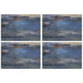 thumbnail image 1 of Modern Abstract Art Table Mats Placemats Set of 4 - Black Blue Grey White, Heat Resistant Washable Table Place Mats - Linen Place Mats for Kitchen Accessories, 1 of 7
