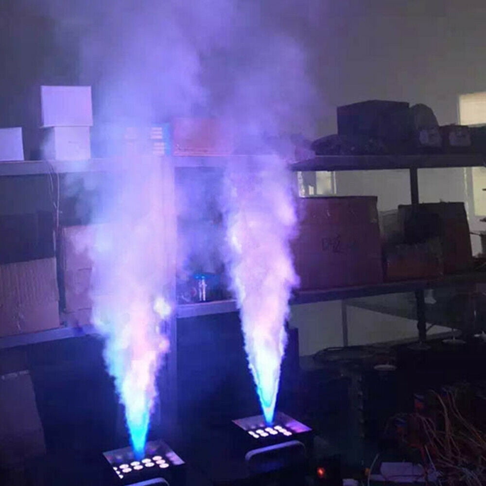 1 PCS Black 1500W Smoke Fog LED RGB DMX Vertical Spray Stage Light Fogger Effects Machine(Model), Product Size:  42*32*24cm/16.54*12.6*9.45 in