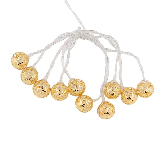 Christmas String Lights, LED Christmas Garland Lights, Battery Operated Iron Small String Lights for Indoor Outdoor Christmas Garden Decoration, 165cm Warm White Cozy Ambience