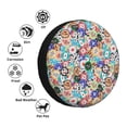 thumbnail image 4 of Fotbe Colored Casino Chips Funda de Llanta de Repuesto con Estampado, Engrosada, Ajuste Universal para Jeep, Remolque, RV, SUV, Camión-17 inch, 4 of 6