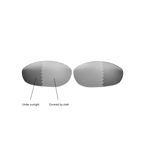 Walleva Transition/Photochromic Polarized Replacement Lenses for Oakley Monster Dog Sunglasses
