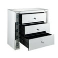 thumbnail image 6 of ACME Sonia 3 Drawer Glass Top Mirrored Console Table, 6 of 6