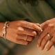 thumbnail image 5 of Anillo apilable de lujo Chapado en plata para mujer, anillos de joyería fina con margaritas y flores infinitas reales para fiesta de compromiso y boda, 5 of 5