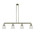 thumbnail image 2 of Innovations Lighting 214-S Small Cone Cone 4 Light 51" Wide Commercial Linear Chandelier -, 2 of 5