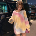thumbnail image 3 of Women's Oversized Sweater Crewneck Loose Pullover Sweater Knit Jumper Tops, 3 of 4