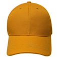 thumbnail image 2 of Yellow Curved Visor Blank Baseball Cap Adjustable Size Unisex, 2 of 3