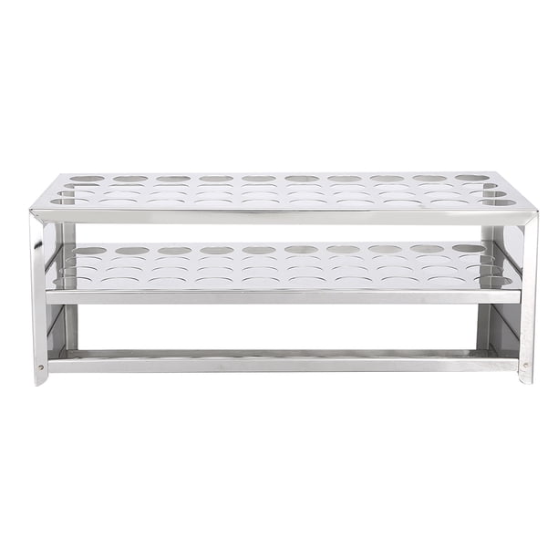 Soporte para tubos de ensayo, soporte para tubos de ensayo con 40 orificios, soporte para tubos de ensayo, diseño aerodinámico
