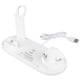 thumbnail image 2 of Cargador inalámbrico multifuncional blanco de 15 W con múltiples posiciones de carga, estación de carga rápida 3 en 1 para teléfono celular, auriculares, reloj, 2 of 12