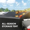 thumbnail image 4 of Outsunny 4 x 6ft Outdoor Storage Shed Tent for Motorcycle Bike Garden Tool, 4 of 10