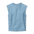 thumbnail image 4 of Zhanqunnn Men's Spring and Summer Outdoor Walking Wear: A Casual Sports Style Vest for Outdoor Leisure Activities T Shirt Men Graphic Tall Long Sleeve Shirts for Men, Size S, 4 of 4