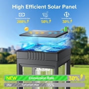 Bright Solar Pathway Lights Outdoor, 4 Pack Solar Powered Garden Lights Waterproof, Auto On/Off Outdoor Lighting for Lawn Patio Walkway Driveway Path Yard Decor