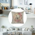thumbnail image 3 of elephant flowers Linen toss pillowcase decoration pillowcase gifting preferred 24x24 inch cushion cover 4 sets sofa pillowcase sofa bedroom living room car, 3 of 8