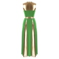 thumbnail image 2 of Alvivi Women Metallic Gold Sleeveless Praise Dance Dress Full Length Liturgical Worship Costume Green XL, 2 of 5