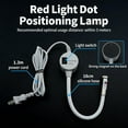 thumbnail image 4 of Sewing Machine Guide Positioning Light, Magnetic Positioning Quilting Light Guide for Sewing Machine, Adjustable Magnetic Attachment, Multi-Mode Line/Cross/Dot (Positioning Light * Straight line), 4 of 9