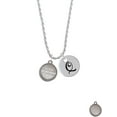 thumbnail image 2 of Delight Jewelry Stainless Steel Disc Sisters are Best Friends Forever Silvertone Script Initial Disc - Q - Charm Necklace, 20"+3", 2 of 4