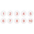 thumbnail image 3 of 10PCS Number Tags 1-10, Number Key Tags Plastic Numbered Tags Key Tags Keychain with Key Rings for Organizer Field Sales Hangers Clothes Labels ID Tag, White, 3 of 6