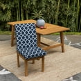 thumbnail image 2 of ARDEN earthFIBER Outdoor Dining Chair Cushion, 20 x 20, Water Repellent, Fade Resistant, 1-Piece Cushion for Dining Chairs 20 x 20, Sapphire Blue Garden Trellis, 2 of 8