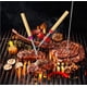 thumbnail image 4 of Palo para asar malvaviscos, paquete de 8 brochetas telescópicas para horno de barbacoa con mango de madera, 32 pulgadas Rojo Verde, 4 of 5