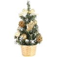 thumbnail image 1 of Mini árbol de Navidad Artificial Decoración de mesa Mesa Árbol de Navidad Artificial en Miniatura con Adornos Decoración del hogar Adecuado para Navidad,val. Afortunado Sencillez, 1 of 4