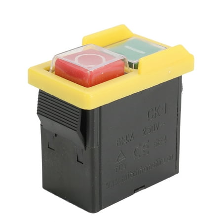 

Carevas 250-Voltage Universal / Safety Switch Stop S-afe Cut Off Killer Waterproof and Dustproof Switches Electromagnetic Switch for Grinding Machine
