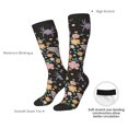 thumbnail image 4 of Xecao Floral Insects Pattern Adult Stockings with Color-Block Design and 3D Print, Breathable Comfortable Hosiery for Daily Wear and Sports, 4 of 6